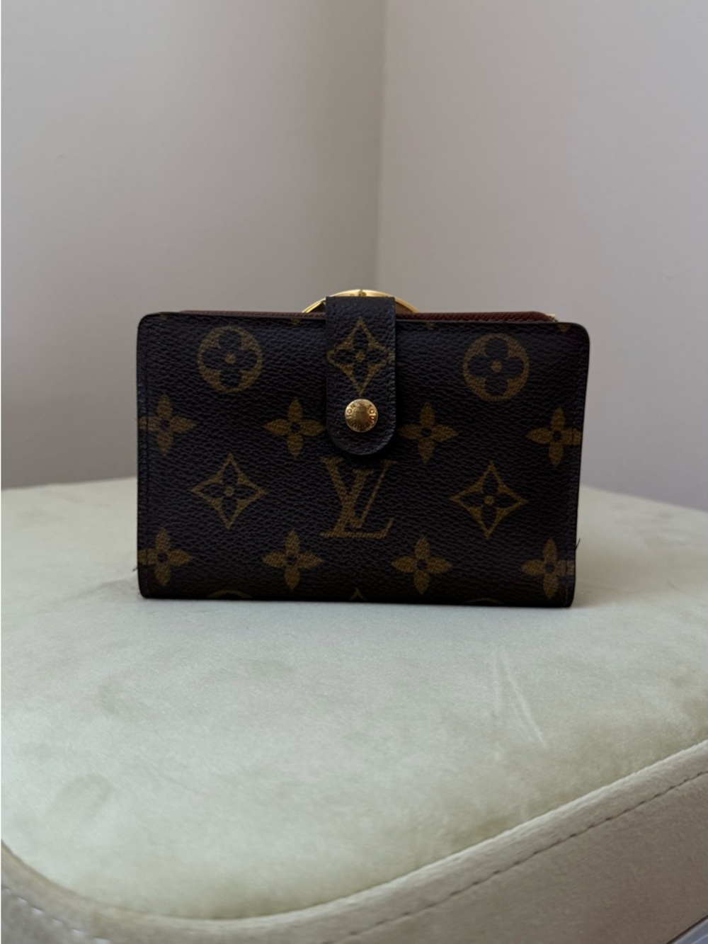 Vintage Early 2000s Louis Vuitton Monogram Canvas Folding Wallet